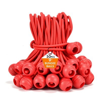 เชือกยางยืดแบบลูกบอลสีสำหรับเต็นท์ผ้าใบกันฝน เต็นท์บรรทุกสินค้า