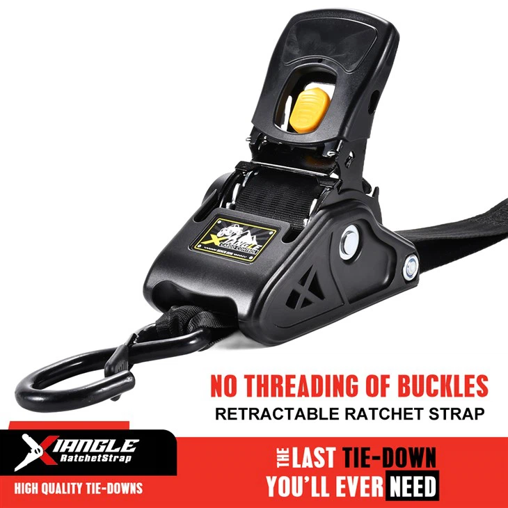 50mm * 3m 1500kg Break Strength Fly Fish Retractable Ratchet Strap high quality